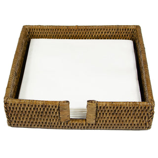 Dinner Rattan Holder-Natural Ttop Rattan Dinner Napkin Holder