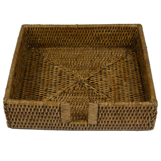Dinner Rattan Holder-Natural Ttop Rattan Dinner Napkin Holder