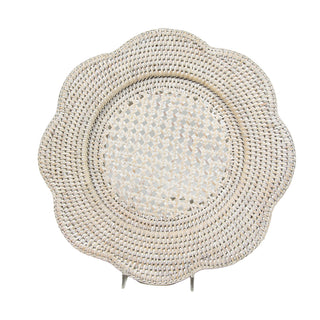 Rattan Scallop Rnd Charger Plt-Crea Ttop Rattan Scallop Chg Plate-Round