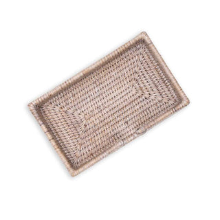 Guest Towel White Rattan Holder Ttop Bleached Rattan Guest