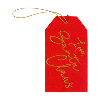 Love; Santa Claus Foil Hanging Gift Tag W/Hdr 4 Pk-Gallery