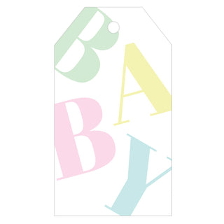Tossed Baby Hanging Gift Tag W/Hdr 4 Pk      **