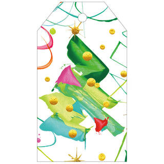 Pop Christmas Hanging Gift Tag W/Hdr 4 Pk