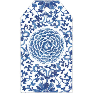 Indigo Garden Blue/White Gift Tag - 4 per package