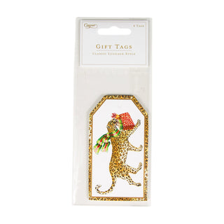 Leopards In Snow Foil Hanging Gift Tag W/Hdr 4 Pk-Gallery
