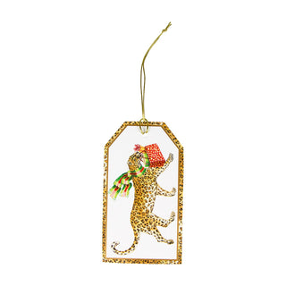 Leopards In Snow Foil Hanging Gift Tag W/Hdr 4 Pk-Gallery