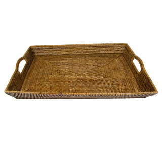 Rattan Extra Large Rectangle Tray - Natural - 1 Placemat