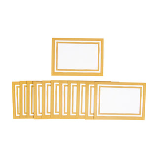 Stripe Border-Gold Name Labels 2 X 3-12 Per Package