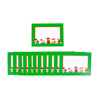 Christmas Peek A Boo Name Labels 2 X 3-12 Per Package