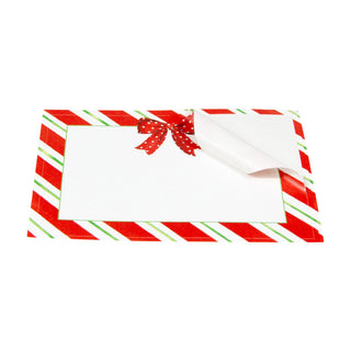 Candy Stripe Name Labels 2 X 3-12 Per Package