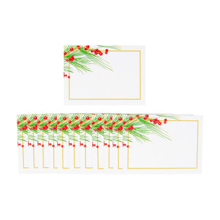Berries And Pine Name Labels 2 X 3-12 Per Package