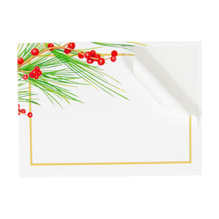 Berries And Pine Name Labels 2 X 3-12 Per Package