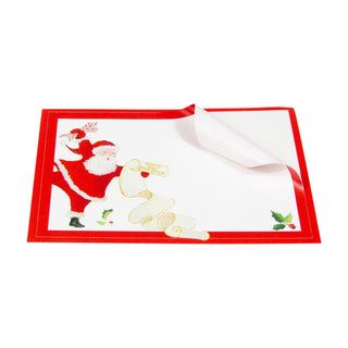 Dancing Santas Name Labels 2 X 3-12 Per Package