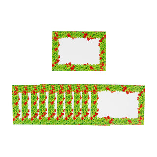Boxwood With Berries Name Labels 2 X 3-12 Per Package