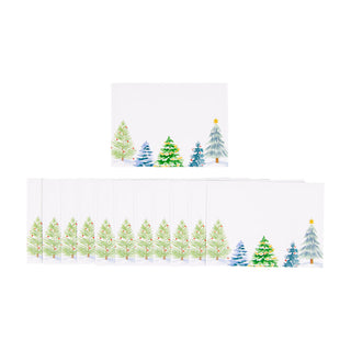 Christmas Trees Name Labels 2 X 3-12 Per Package