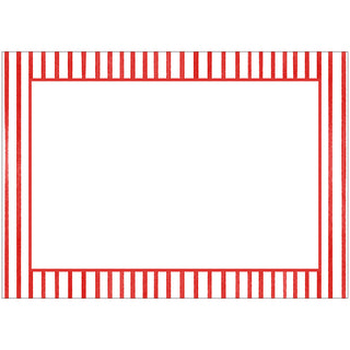 Pinstripes Red Adhesive Labels - 12 Per Package