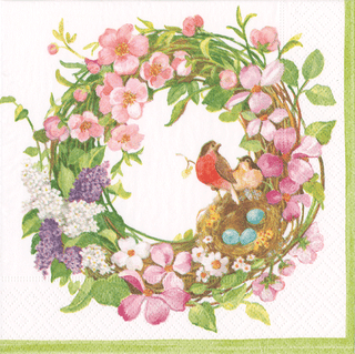 Spring Wreath Napkin Luncheon
