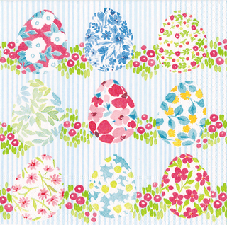 Floral Easter Eggs Napkin Cocktail