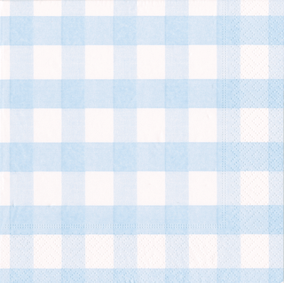 Gingham Light Blue Napkin Luncheon