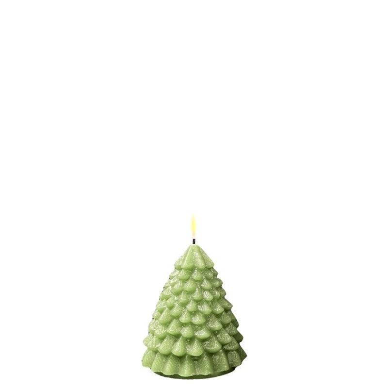 Small Christmas Tree LED Candle in Light Green - 1 Each