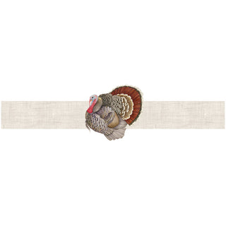 Turkey Die Cut Paper Napkin Rings - 8 count