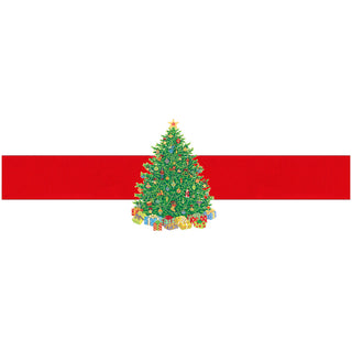 Christmas Tree Die Cut Paper Napkin Rings - 8 count