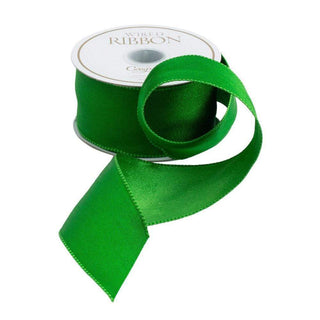 Green/Dark Green Reversible Ribbon Price Code F - 6 Yards