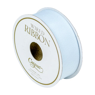Grosgrain Light Blue Narrow Ribbon Price Code H-8 Yards (1  W)