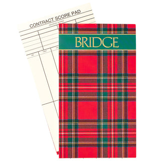 Plaid Bridge Score Pad