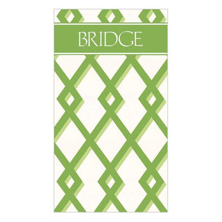 Trellis Green Bridge Score Pad