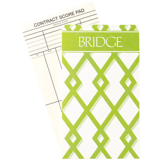 Trellis Green Bridge Score Pad