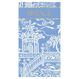 Pagoda Toile Bridge Score Pad