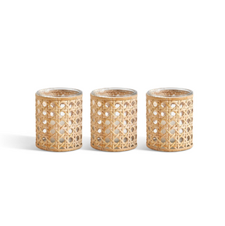 Lumingnon Caned Candleholder - Set of 3