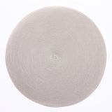 Braided Round Placemat in Silver Sand - 1 Each