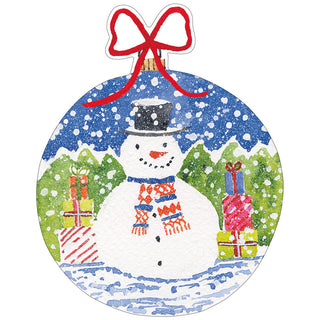 Snowman Ornaments Gift Tags - 4 Per Package