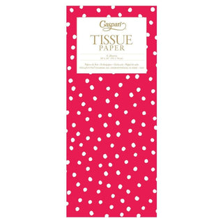 Painted Dots Red Tissue Pkg 4 Sheets