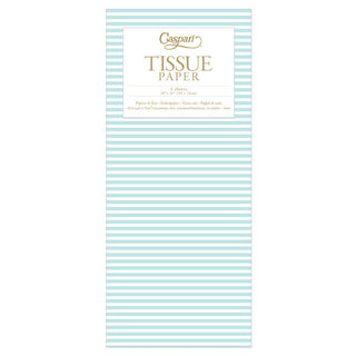 Mini Stripe Robin's Egg Tissue Pkg 4 Sheets