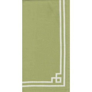 Rive Gauche Moss Green Fabc Cotton Tea Towels-23X31 Inches
