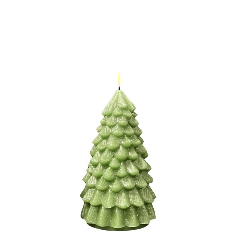Large Christmas Tree LED Candle in Light Green - 1 Each