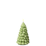 Medium Christmas Tree LED Candle in Light Green - 1 Each