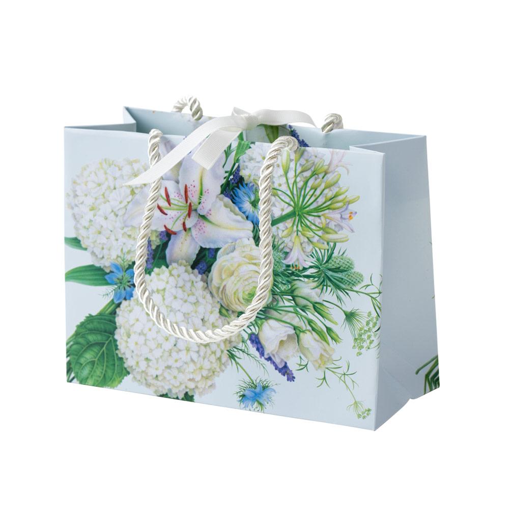 Caspari White Blooms Small Gift Bag - 1 Each 10007B1