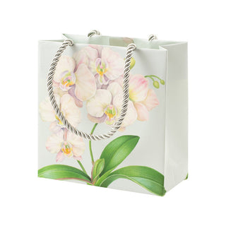 Caspari White Orchid Small Square Gift Bag - 1 Each 10026B1.5