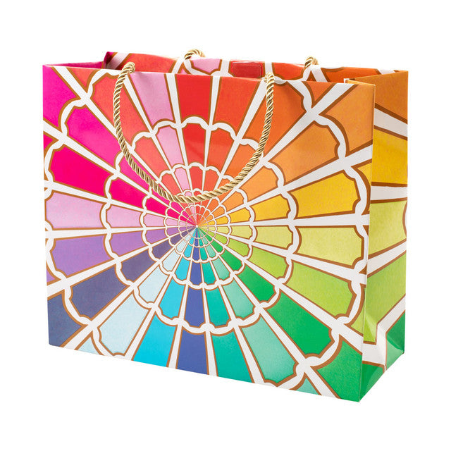 Caspari Color Wheel Large Gift Bag - 1 Each 10028B3