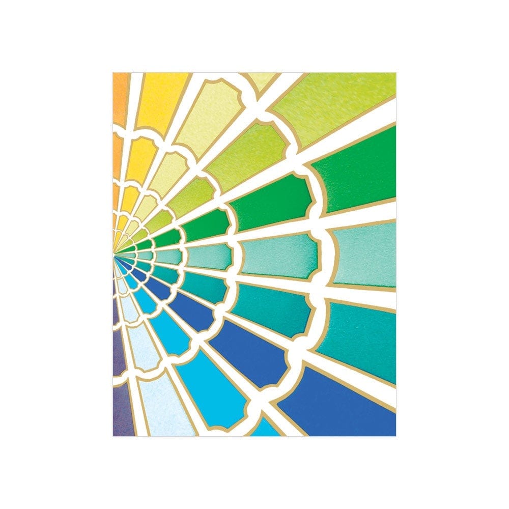 Caspari Color Wheel Gift Enclosure Cards - 4 Mini Cards & 4 Envelopes 10028ENC