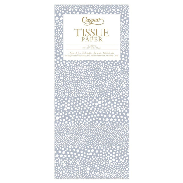 Pebble Tissue Paper in Silver - 4 Sheets Included – Caspari