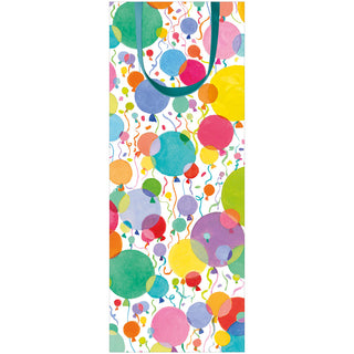 Balloons And Confetti Wine & Bottle Gift Bags - 1 Each