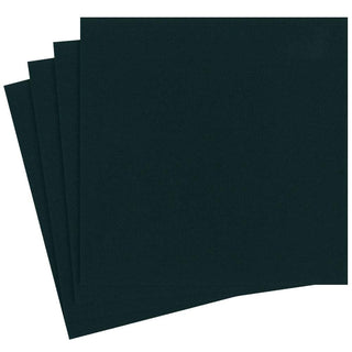 Caspari Paper Linen Solid Dinner Napkins in Black - 12 Per Package 102DG