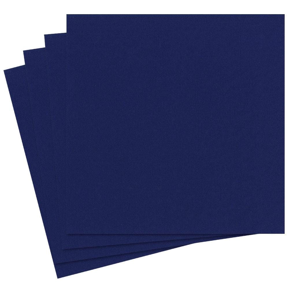 Caspari Paper Linen Solid Dinner Napkins in Navy Blue - 12 Per Package 103DG
