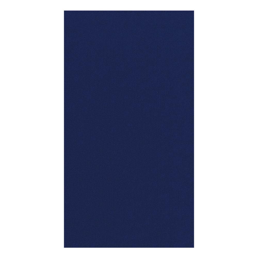 Caspari Paper Linen Solid Guest Towel Napkins in Navy Blue - 12 Per Package 103GG