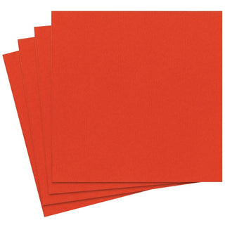 Caspari Paper Linen Solid Dinner Napkins in Orange - 12 Per Package 105DG